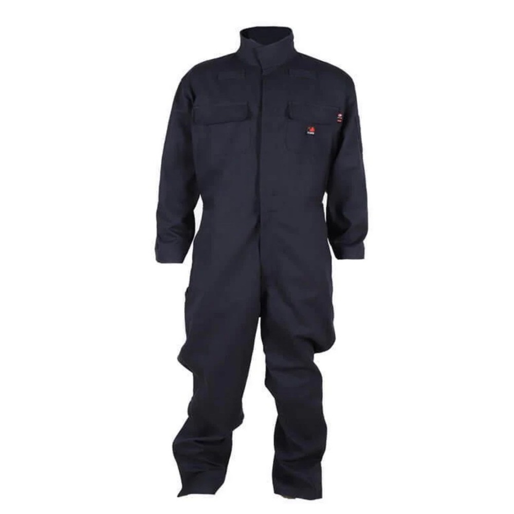 Forge FR Work Coverall Mens Flame Resistant Elastic Waist MFRCVRL0014 Sz Small